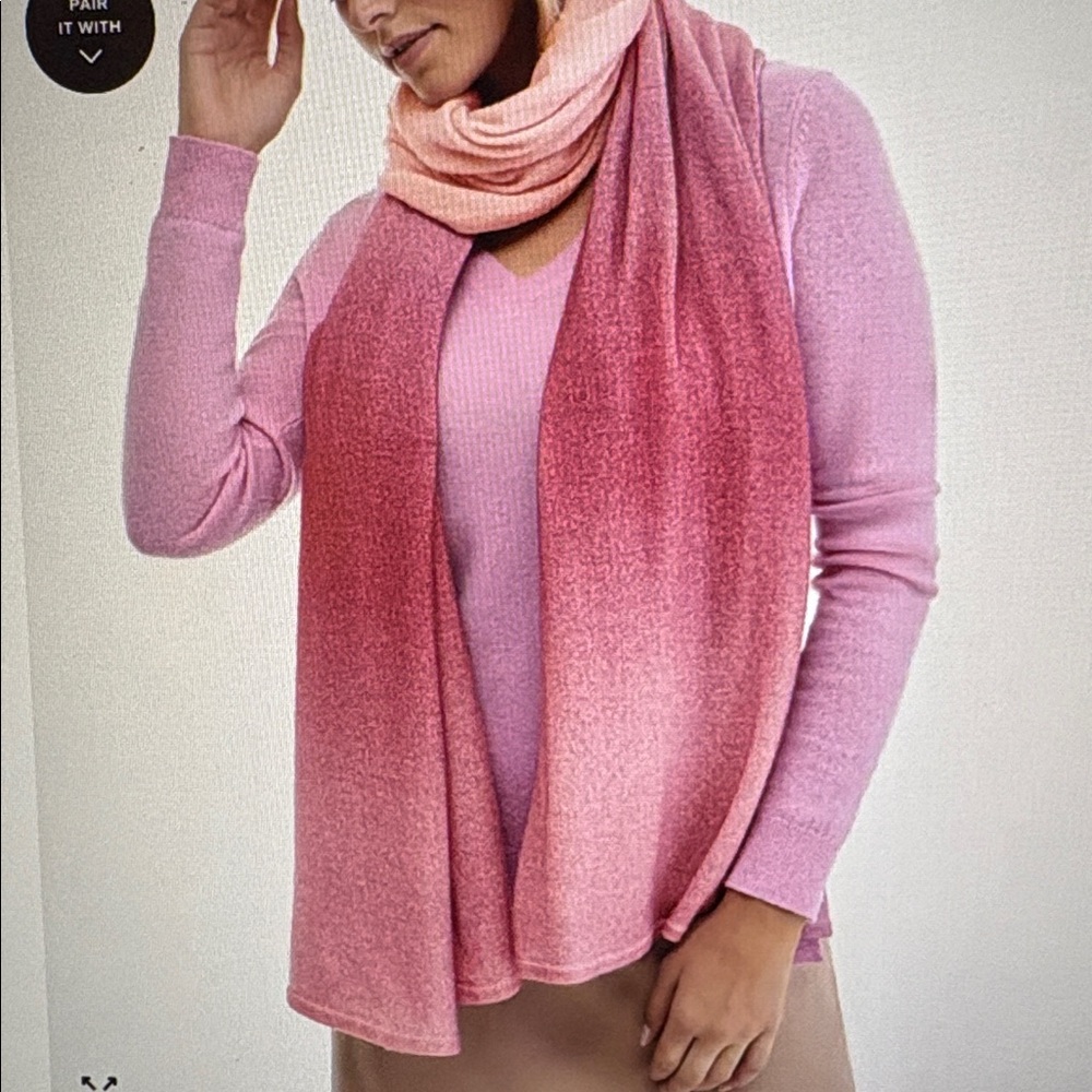 Charter Club Color block cashmere scarf